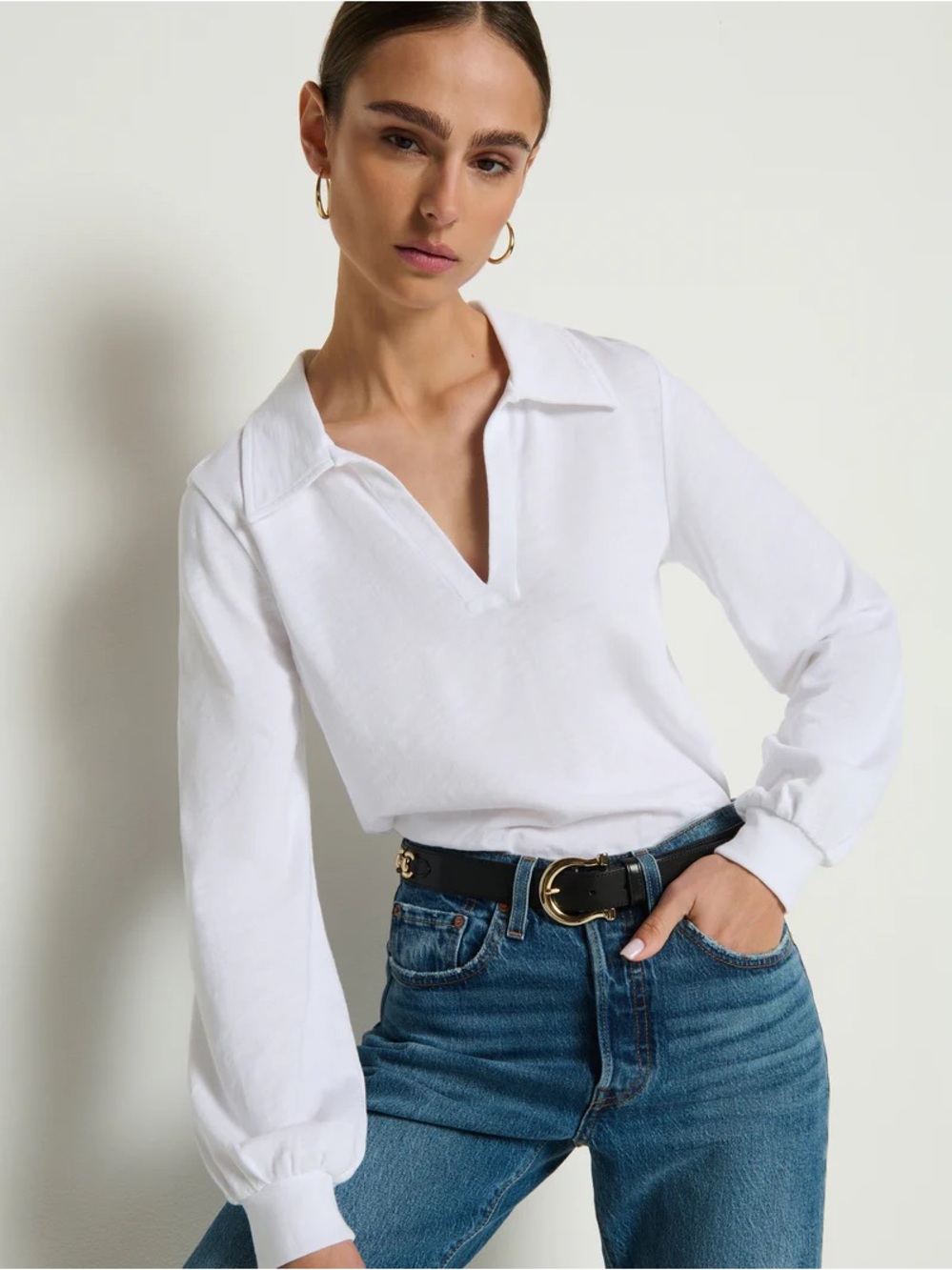 Nation LA Anthropologie Kimberley Polo Tee